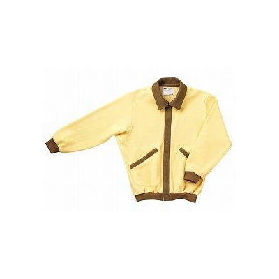 大阪エンゼル スクエアニット室内着（えり付き前開き） クリーム L 5101 【介護用衣類】ウェルファンカタログ 886151（直送品）