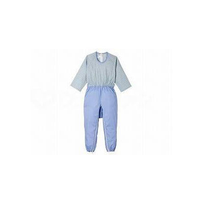 大阪エンゼル コンビネーション（後開き） キューブブルー L 5731-N 【介護用衣類】ウェルファンカタログ 886575（直送品）