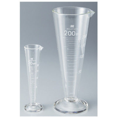 宮原計量器製作所 ミヤハラ液量計（円錐型）白目盛 24-2970-02 1セット（5本入）　　マツヨシカタログ（直送品）