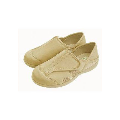 神戸生絲 かかとが踏めるルームシューズ ベージュ 3L KT-1 ウェルファンカタログ ウェルファンコード：921281（直送品）