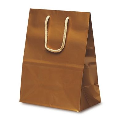 ベルベ 手提げ 紙袋 ミニバッグ ゴールド 1511 1包：100枚（10×10）（直送品）