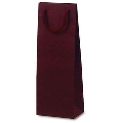 ベルベ 紙袋 手提袋 T-W カラークラフト ワイン 1020 1包：100枚（10×10）（直送品）