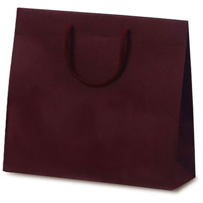 ベルベ 紙袋 手提袋 T-6 カラークラフト ワイン 1028 1包：100枚（10×10）（直送品）