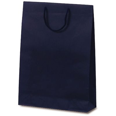 ベルベ 紙袋 手提袋 T-8 カラークラフト ネイビー 1033 1包：100枚（10×10）（直送品）