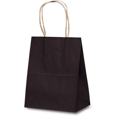 ベルベ 紙袋 自動紐手提袋 T-2 カラー（カカオ） 1213 1包：200枚（25×8）（直送品）