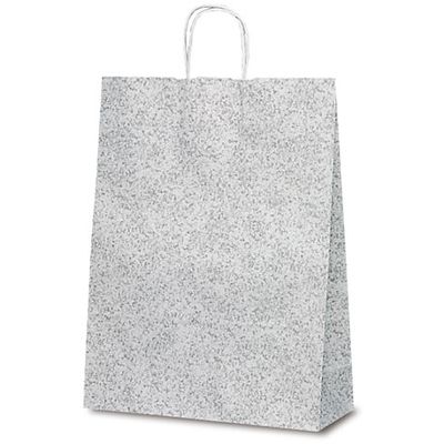 ベルベ 紙袋 1445自動紐手提袋 T-12 フロスティ（グレー） 1445 1包：200枚（50×4）（直送品）