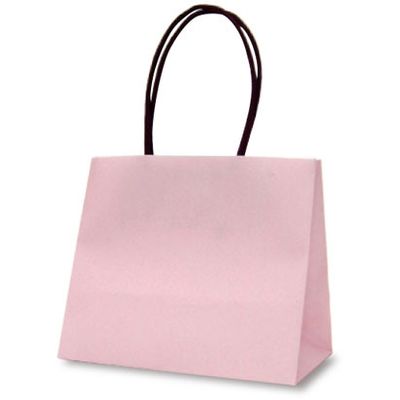ベルベ 紙袋 手提袋 テミニン ベビーピンク 1468 1包：100枚（10枚入×10パック）（直送品）