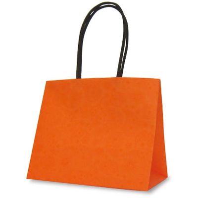 ベルベ 紙袋 手提袋 テミニン オレンジ 1470 1包：100枚（10枚入×10パック）（直送品）