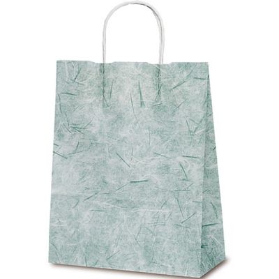 ベルベ 紙袋 自動紐手提袋 T-X 彩流（緑） 1593 1包：200枚（50×4）（直送品）