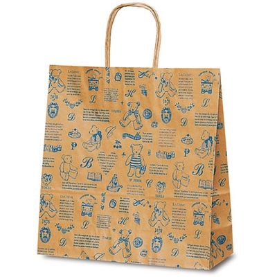 ベルベ 自動紐手提袋 T-6 ベアコレクション（ブルー） 1651 1包：200枚（50×4）（直送品）