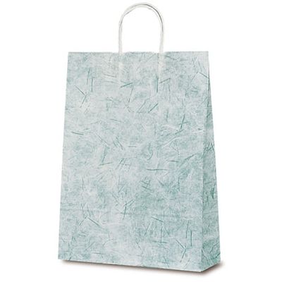 ベルベ 紙袋 自動紐手提袋 T-8 彩流（緑） 1826 1包：200枚（50×4）（直送品）
