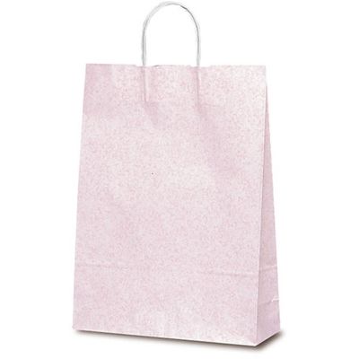 ベルベ 紙袋 自動紐手提袋 T-8 フロスティ（ピンク） 1843 1包：200枚（50×4）（直送品）