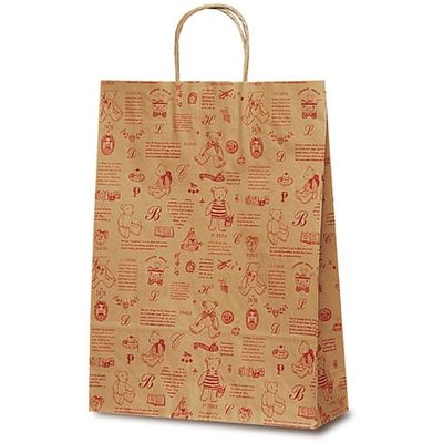 ベルベ 自動紐手提袋 T-8 ベアコレクション（レッド） 1847 1包：200枚（50×4）（直送品）