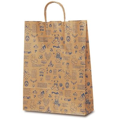 ベルベ 自動紐手提袋 T-8 ベアコレクション（ブルー） 1849 1包：200枚（50×4）（直送品）