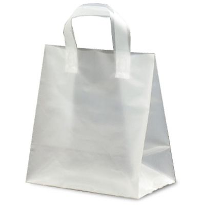 ベルベ ケーキ用手提げ袋 ポリケーキバッグ 無地 M 9015 1包：400枚（25×16）（直送品）