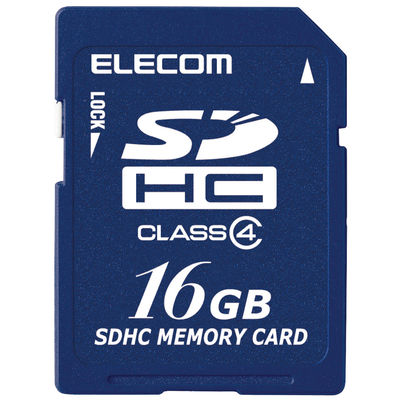 SD カード 16GB Class4 一眼レフ 写真 動画 MF-HCSD016GC4A エレコム 1個（直送品）