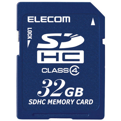 SD カード 32GB Class4 一眼レフ 写真 動画 MF-HCSD032GC4A エレコム 1個（直送品）