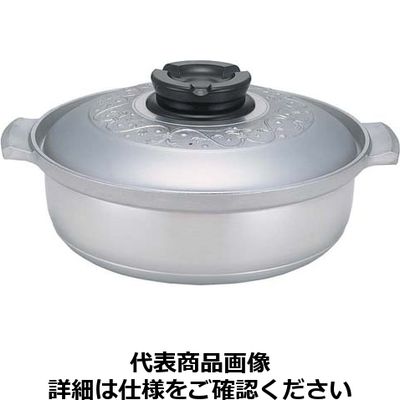 遠藤商事 業務用 土鍋 27cm (白仕上風) アルミ製 日本製 QDN01027