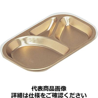 オオイ金属 しゅう酸アルマイト ランチ皿長方型（3食） 115 RLVD2（取 
