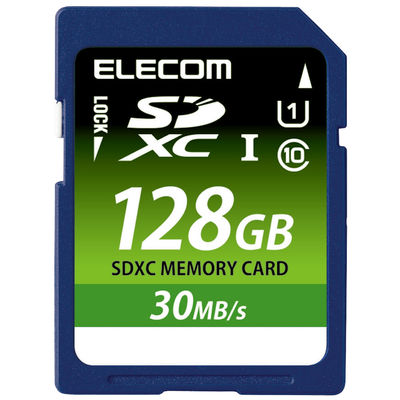 SD カード 128GB UHS-I U1 MF-FS128GU11LRA エレコム 1個（直送品）