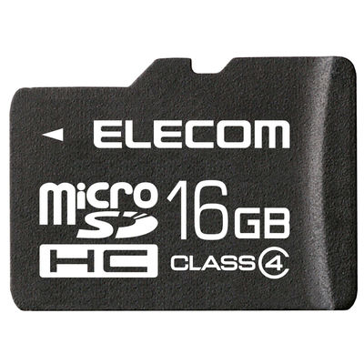 エレコム MicroSDHCカード/Class4/16GB MF-HCMR016GC4A 1個（直送品）