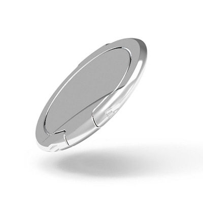 エレコム スマートフォン用ストラップ/フィンガーリング/薄型/シルバー P-STRSLSV 1個（直送品）