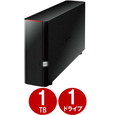 NAS（ネットワークハードディスク）1TB 1ドライブ リンクステーション HDD LS210D0101G 1台 バッファロー（直送品）