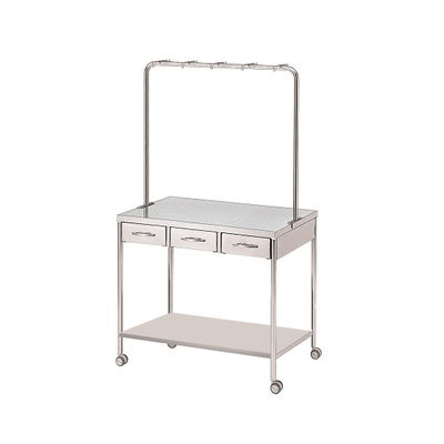 アズワン 点滴処置台 中ー棚付 0-225-11 1台（直送品）