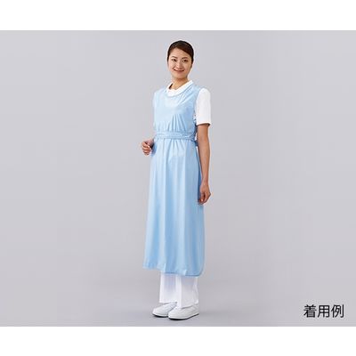 アズワン 入浴介助エプロン(防水加工) ブルー 8-5909-02 1枚（直送品）