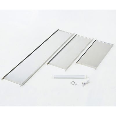 アズワン アルティア 点滴作業台オプション(LEDライト付きステンレス棚板) 1580×300×30 8-7004-03 1個（直送品）