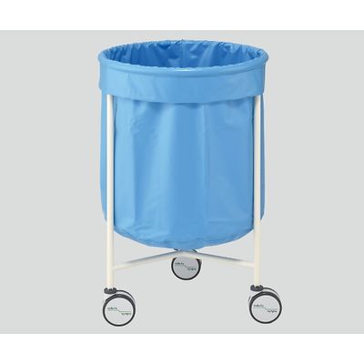 アズワン カラフルリネンカート(丸型) φ650×1027 スカイブルー 1個 8-8477-01（直送品）