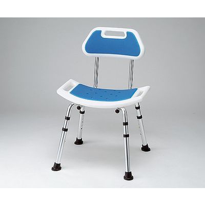 アズワン マット付き角型シャワーいす (背付き) HS4254 1脚 0-8125-02（直送品）