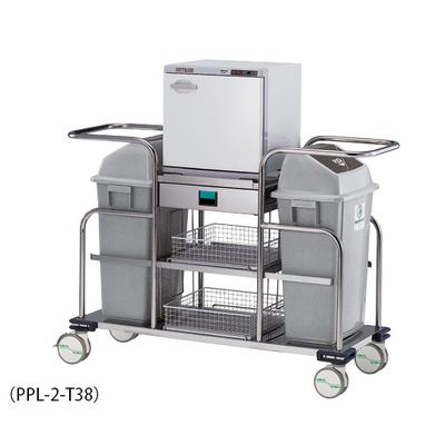 アズワン 清拭オムツ交換車 38L(おしぼり150~200本収納) PPL-2-T38 1台 0-4590-21（直送品）