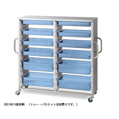 アズワン ステンレス材料カート 1452×460×1338mm SSCー6613 1台 8-4415-03（直送品）