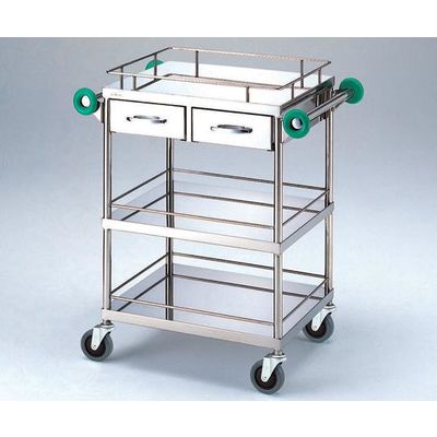 アズワン とっても静かな回診車(引出付・抗菌ハンドル) 750(940)×450×900mm TSC-750K 1台 8-5877-04（直送品）