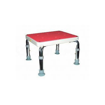 睦三 バスチェアP 足ゴム吸盤セット アカ 521 ウェルファンカタログ ウェルファンコード：436011（直送品）