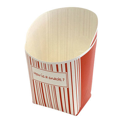 協和パック　紙製スナックカートン　Ｐｏｔｅｃｏ　ポテコ　ストライプ　Ｓ　1包：1000枚（直送品）