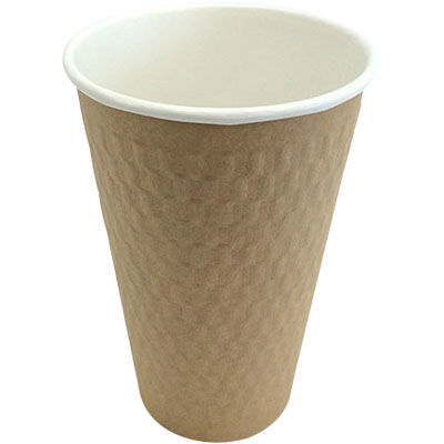 パックスタイル エンボススリーブ紙カップ KMW-470 ナチュラル４６０ｍ 54518 1包：1000枚（40×25）（直送品）