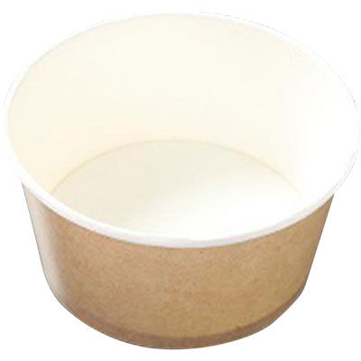 ケーピープラテック 紙製丼カップ KM140-750 本体 茶 54965 1包：600枚（50×12）（直送品）