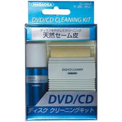 ナガオカ DVD/CDディスククリーニングキット CL30K/2 3個（直送
