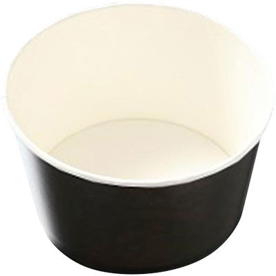 ケーピープラテック 紙製丼カップ KM140-850 本体 黒 54914 1包：600枚（50×12）（直送品）