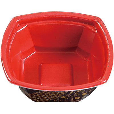 ケーピープラテック 丼容器 Kランチー8 本体耐熱 麻の葉 55092 1包：600枚（25×24）（直送品）