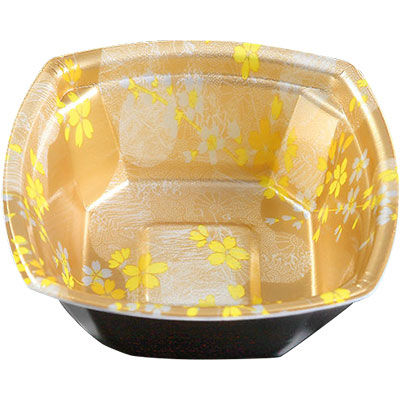 ケーピープラテック 丼容器 Kランチー8 本体耐熱 金桜 55093 1包：600枚（25×24）（直送品）