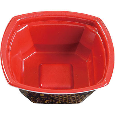 ケーピープラテック 丼容器 Kランチー7 本体耐熱 麻の葉 55103 1包：600枚（25×24）（直送品）