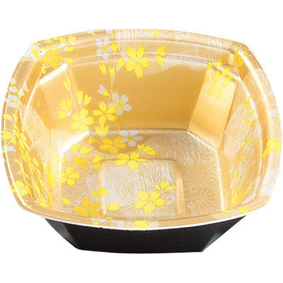 ケーピープラテック 丼容器 Kランチー7 本体耐熱 金桜 55104 1包：600枚（25×24）（直送品）