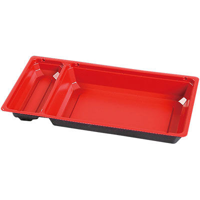 ケーピープラテック 弁当容器 Kコンボー11 N-A 中仕切り 赤 55411 1包：800枚（50×16）（直送品）