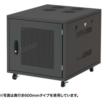 サンワサプライ 19インチサーバーボックス（9U） ブラック 幅570×奥行700×高さ580mm CP-SVNC2 1台（直送品）