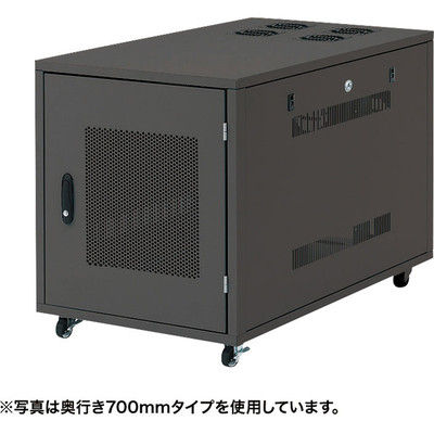 サンワサプライ 19インチサーバーボックス（12U） ブラック 幅570×奥行1000×高さ700mm CP-SVNC6 1台（直送品）