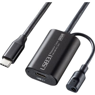 サンワサプライ 5m延長USB3.1 Type C-Type Cアクティブリピータ KB-USB-RCC305 1個（直送品）