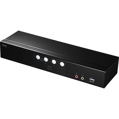 サンワサプライ HDMI対応パソコン自動切替器(4:1) SW-KVM4HHC 1個（直送品）